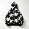 Full Face Zip Hoodie with All over Star Screen Print | Casual Hip Hop Street Daily Wear | Custom Clothing Manufacturer