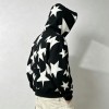 Full Face Zip Hoodie with All over Star Screen Print | Casual Hip Hop Street Daily Wear | Custom Clothing Manufacturer