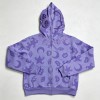 Embroidery Full Face Zip Hoodie with Towel Embroidery All Over DTG Print | Retro street casual daily wear | Custom Streetwear