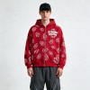 Full Face Zip Hoodie with Dollar DTG Print Embroidery | Hip hop street casual daily wear | OEM Streetwear