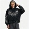 Distress Hoodie With Washed and Screen Print Ripped Craft | Gothic Punk Streetwear | Streetwear Manufacturer