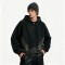 Distress Zip Up Hoodie With Washed Spray Dye Ripped Craft | Grunge Punk Streetwear | Clothing Manufacturer