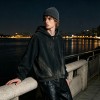 Distress Zip Up Hoodie With Washed Spray Dye Ripped Craft | Grunge Punk Streetwear | Clothing Manufacturer