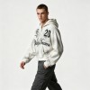 Washed Spray Dye Screen Print Zip Up Distress Hoodie | Vintage Faded Ripped Cropped Design | OEM Streetwear