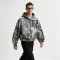Washed Spray Dye Screen Print Zip Up Distress Hoodie | Graffiti Drip Print Ripped Cropped Fit | Custom Streetwear