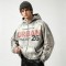 Distress Ripped Hoodie with Washed Spray Dye DTG Print | Urban hip hop street daily wear | Custom Streetwear