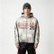 Distress Ripped Hoodie with Washed Spray Dye DTG Print | Urban hip hop street daily wear | Custom Streetwear