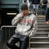 Distress Ripped Hoodie with Washed Spray Dye DTG Print | Urban hip hop street daily wear | Custom Streetwear