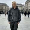 All Over Ripped Distress Washed Zip Up Hoodie | Grunge punk casual streetwear | Streetwear Manufacturer