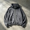 All Over Ripped Distress Washed Zip Up Hoodie | Grunge punk casual streetwear | Streetwear Manufacturer