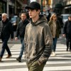 Distress Washed Hoodie with Ripped Raw Edge | Grunge dark street casual wear | Custom Streetwear