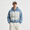 Distressed washed Applique Letter Graphic Hoodie | Y2K Grunge Streetwear Apparel | OEM Streetwear