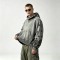 Distressed Ripped Hoodie Vintage Washed Star Applique | Oversized fit | Grunge street casual outfit | OEM Streetwear