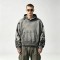 Distressed Ripped Hoodie Vintage Washed Star Applique | Oversized fit | Grunge street casual outfit | OEM Streetwear