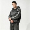 Vintage Washed Distressed Ripped Cropped Hoodie with DTG Print | Frayed Raw Edge | Custom Streetwear