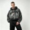Acid Washed Ripped DTG Print Applique distress hoodie | Gothic Street Daily wear | Custom Streetwear