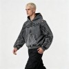 Vintage Washed Ripped Tribal DTG Print distress hoodie | Y2K Gothic Streetwear | OEM Streetwear