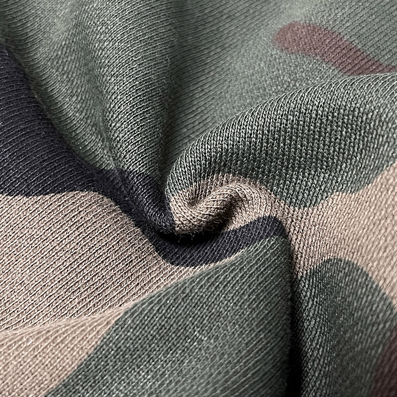 Applique Camouflage Zip Up Hoodie with Colorful Rhinestone 