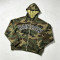 Applique Camouflage Zip Up Hoodie with Colorful Rhinestone | Y2K hip hop streetwear | Clothing Manufacturer