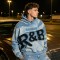 Vintage Wash Applique Embossed Cropped Boxy Hoodie | Heavy cotton | Retro hip hop streetwear | Custom Streetwear