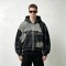Vintage Washed Raw Edge Applique Cropped Boxy Hoodie | Heavyweight cotton | Y2K goth streetwear | Custom Streetwear