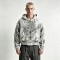 Vintage Washed Raw Fringe Stitching Boxy Cropped Hoodie | Heavyweight cotton | Grunge streetwear | OEM Streetwear