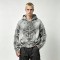 Vintage Washed Raw Fringe Stitching Boxy Cropped Hoodie | Heavyweight cotton | Grunge streetwear | OEM Streetwear
