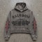 Cropped Vintage Washed DTG Print Boxy Hoodie | Classic Car Graphic Hoodie | Retro Streetwear | OEM Streetwear