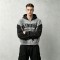 Vintage Washed Spray dye Applique DTG Screen Print Rhinestone Studs Boxy Hoodie | Color Block Horse Graphic | Custom Streetwear
