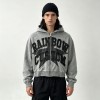 Vintage Washed Star Graphic Applique DTG Print Boxy Hoodie | Heavy cotton Varsity streetwear | OEM Streetwear