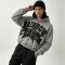Vintage Washed Star Graphic Applique DTG Print Boxy Hoodie | Heavy cotton Varsity streetwear | OEM Streetwear
