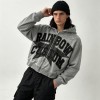 Vintage Washed Star Graphic Applique DTG Print Boxy Hoodie | Heavy cotton Varsity streetwear | OEM Streetwear