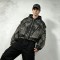 Vintage Washed Spray Dye Cropped Boxy Layered Zip Hoodie | Multi-Zipper Raw Edge | Gothic Biker Streetwear | Custom Streetwear