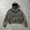 Boxy Washed Hoodie With Bullet DTG Print | Street Daily Wear | Custom Streetwear