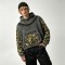 Boxy Washed Hoodie With Bullet DTG Print | Street Daily Wear | Custom Streetwear