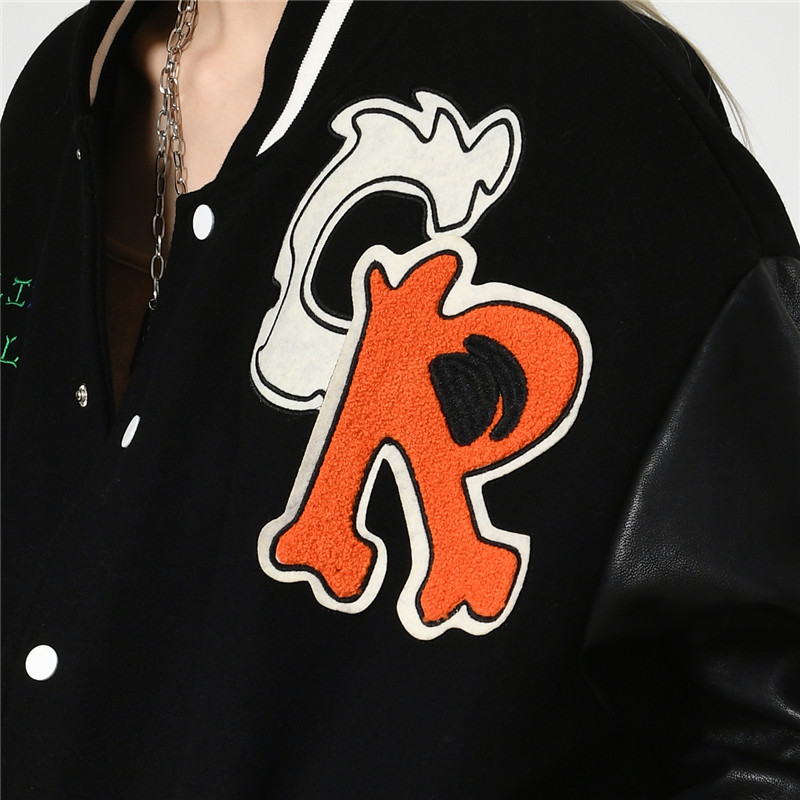 Appliqué Embroidered Streetwear
