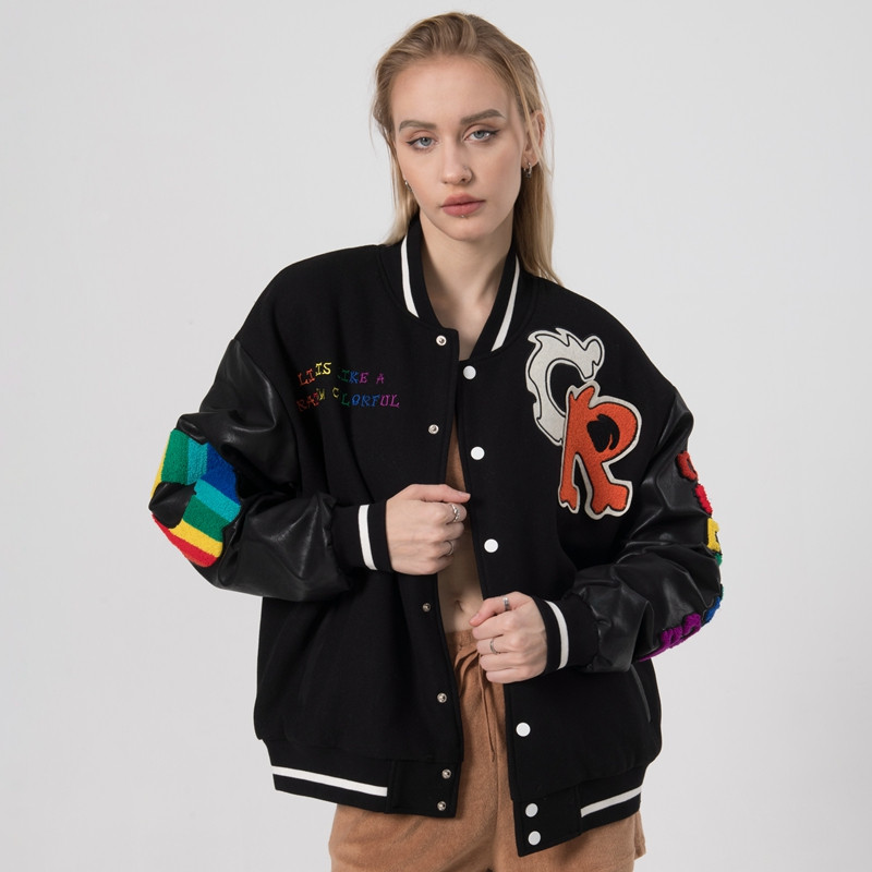 Appliqué Embroidered Streetwear