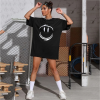 Reflective Oversized T shirts Women | Black | 100% Cotton | Streetwear Manufacturer China