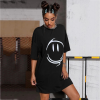 Reflective Oversized T shirts Women | Black | 100% Cotton | Streetwear Manufacturer China