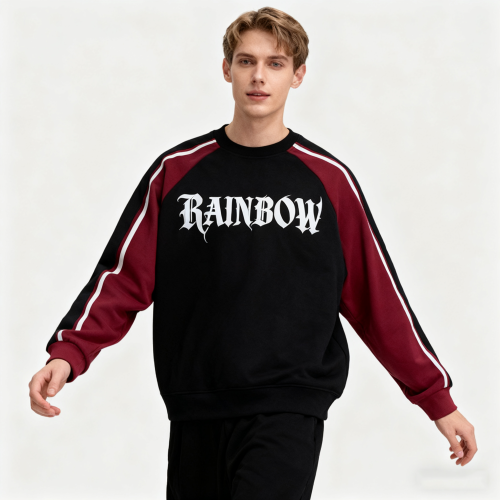 Screen Print Sweatshirt Men | Color Block | 100% Cotton | 320gsm | Custom Streetwear Manufacturer