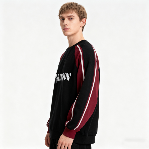 Screen Print Sweatshirt Men | Color Block | 100% Cotton | 320gsm | Custom Streetwear Manufacturer