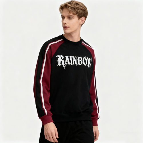 Screen Print Sweatshirt Men | Color Block | 100% Cotton | 320gsm | Custom Streetwear Manufacturer