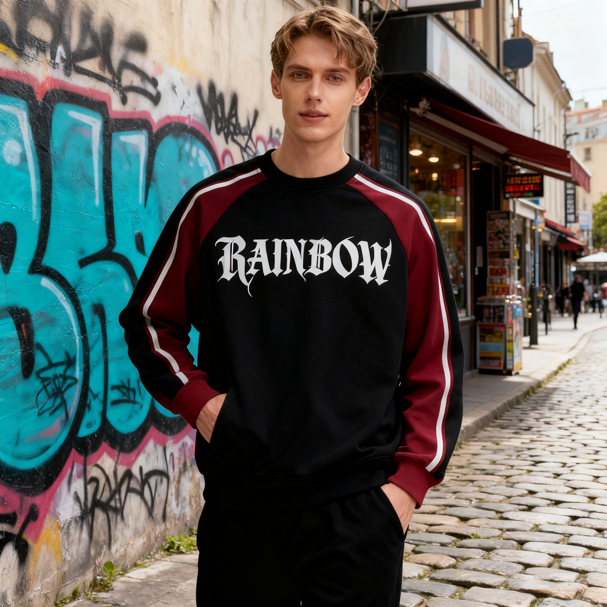 Screen Print Sweatshirt Men