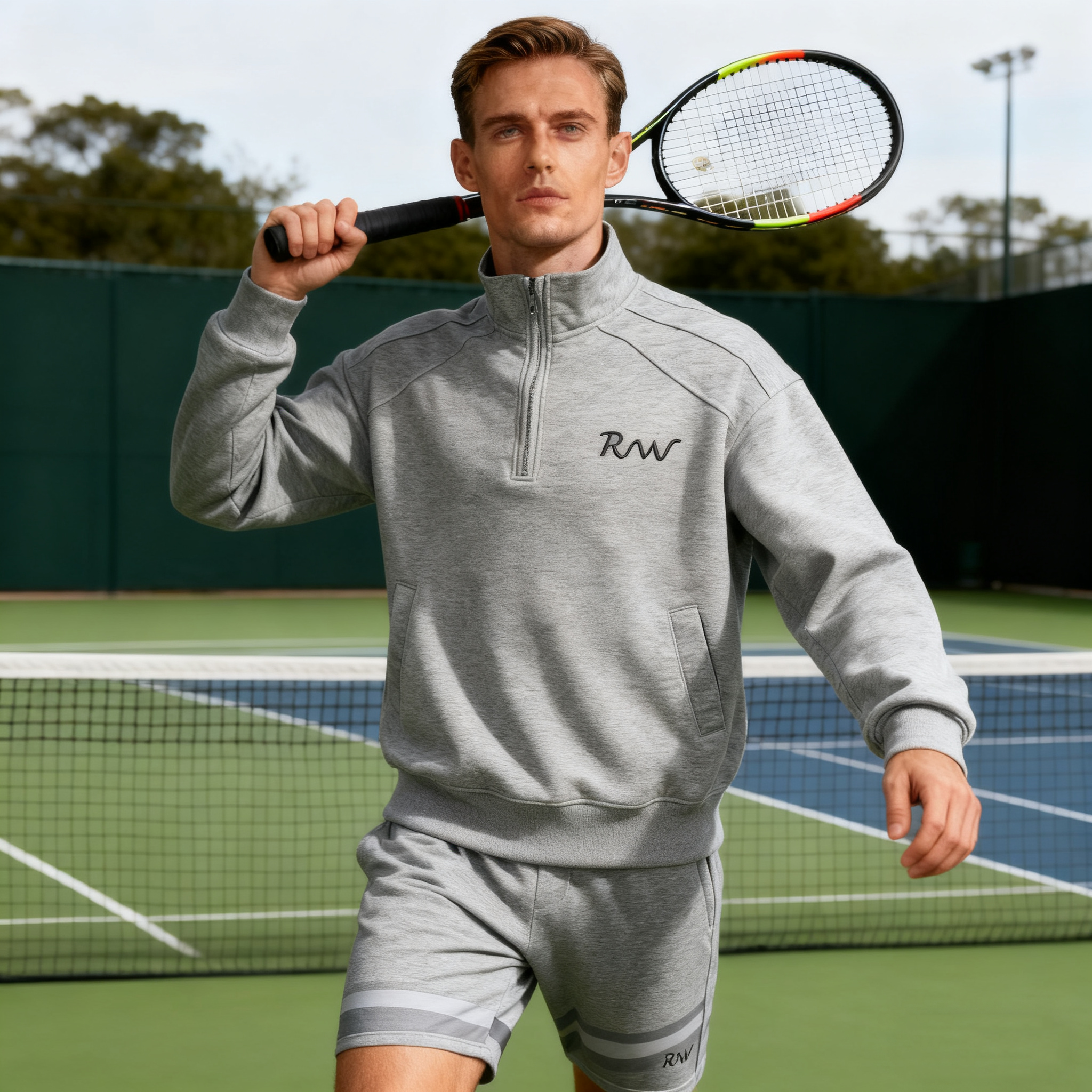 Half-Zip Sweatshirt Men