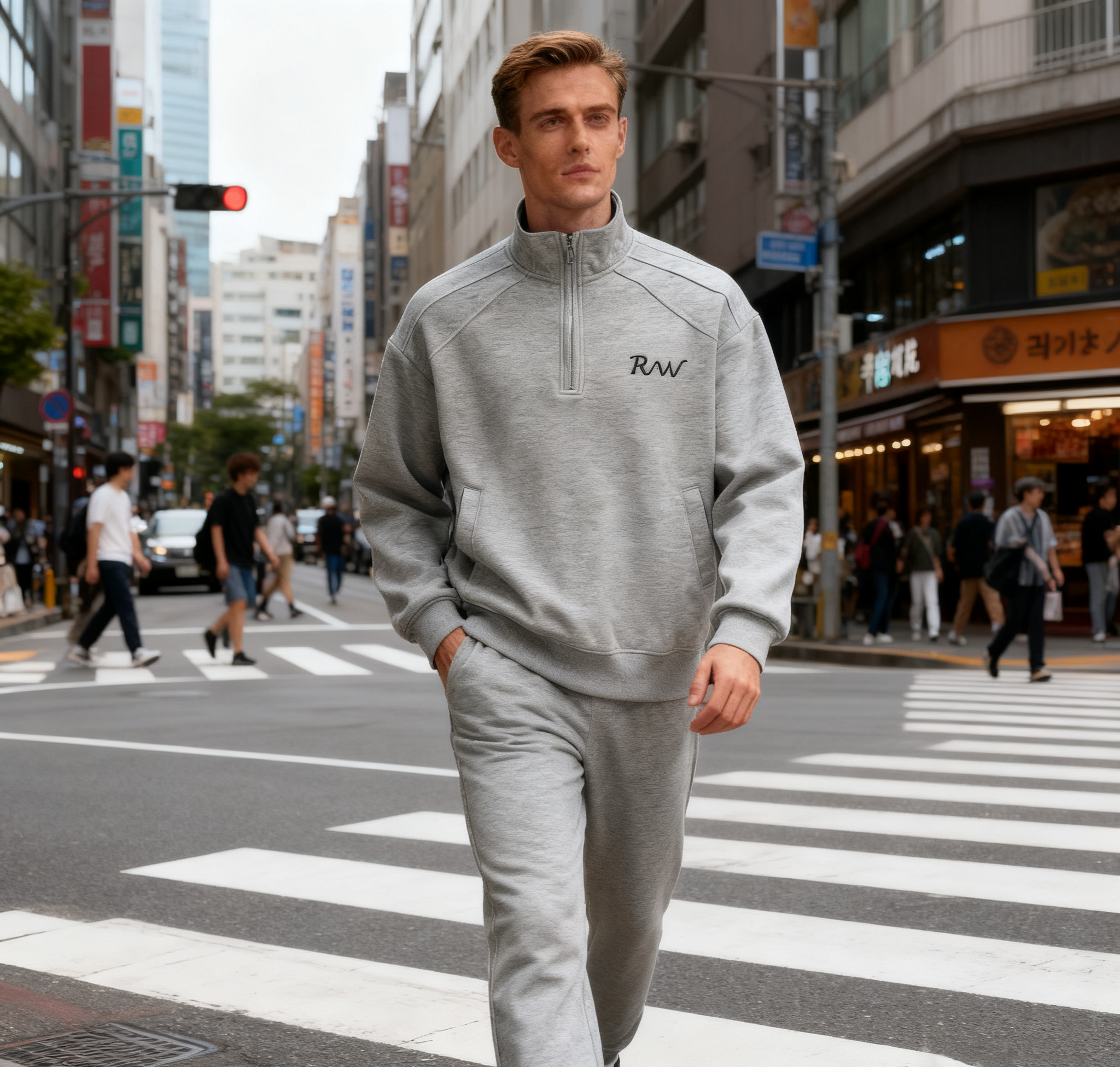 Half-Zip Sweatshirt Men