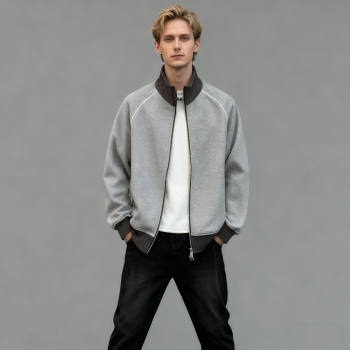 Men's Cotton Zipper-up Hoodie | 100% Cotton | 320gsm | Custom Streetwear Manufacturer