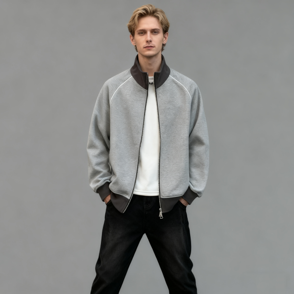 Men's Cotton Zipper-up Hoodie | 100% Cotton | 320gsm | Custom Streetwear Manufacturer