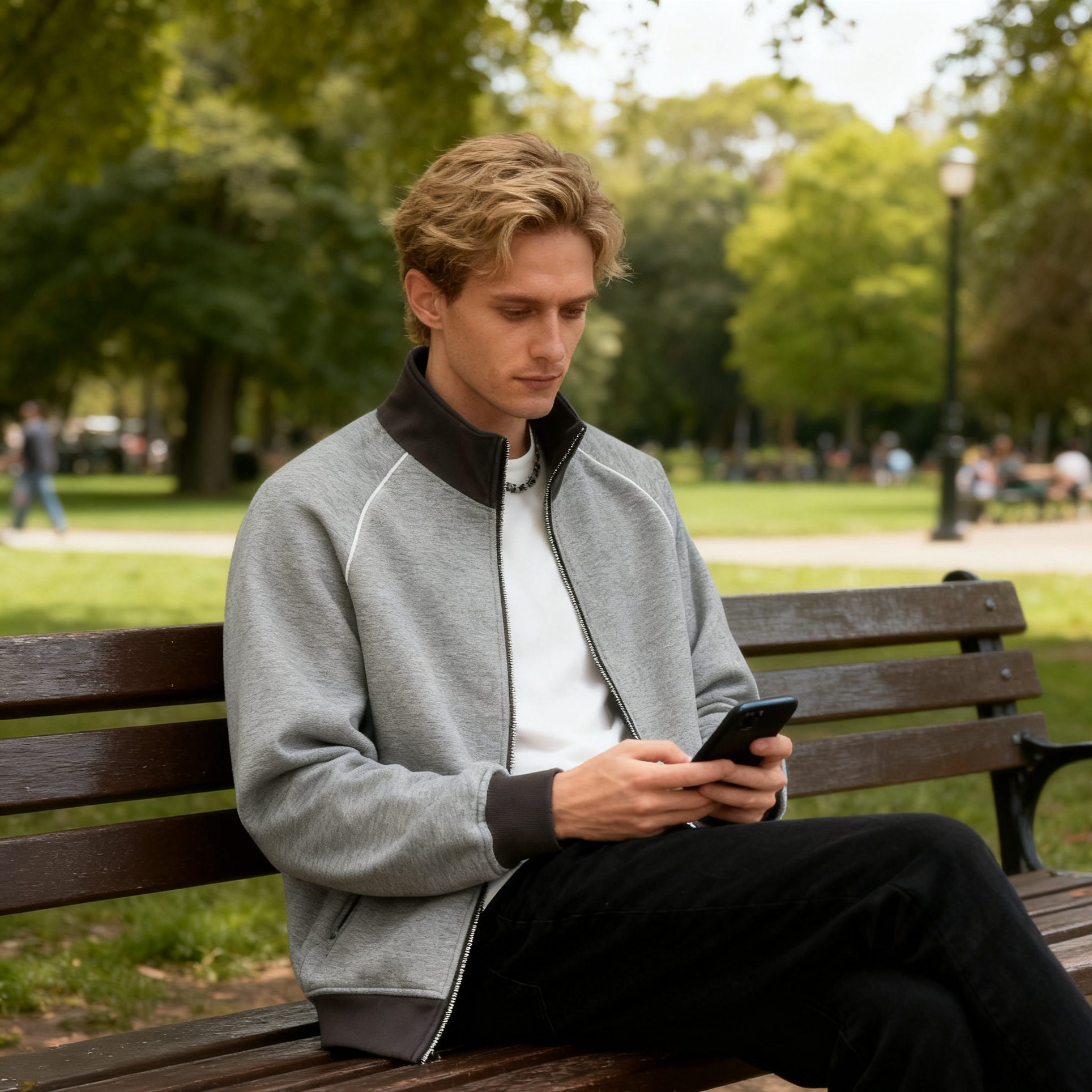 Men's Cotton Zipper-up Hoodie