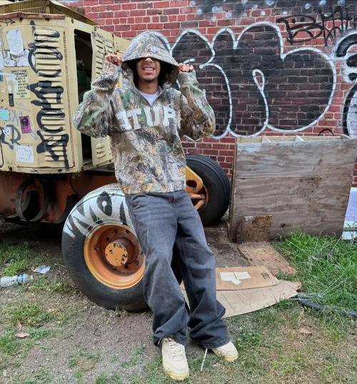 Custom Real Tree Camo Hoodie with Distressed Applique Embroidery OEM Streetwear