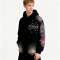 Men's Galactic Print Hoodie | Rhinestone + DTG | 100% Cotton | Streetwear Manufacturer